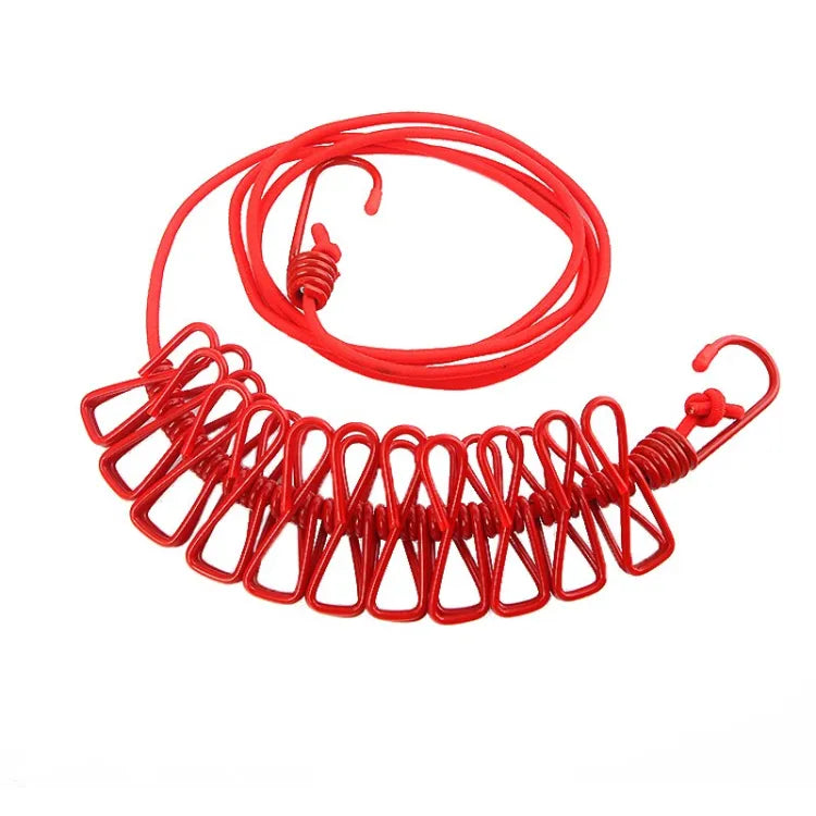 12 clips Cloth Line rope