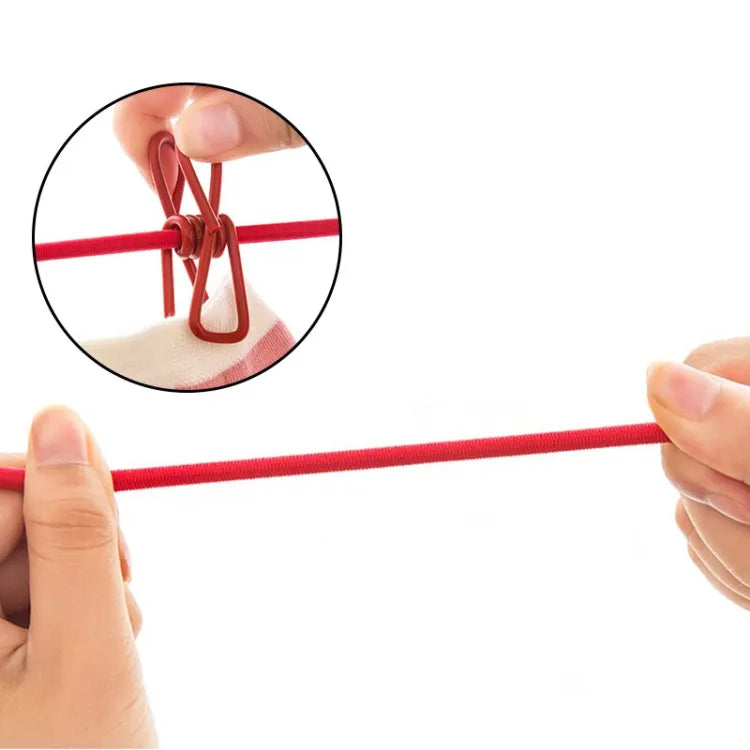 12 clips Cloth Line rope