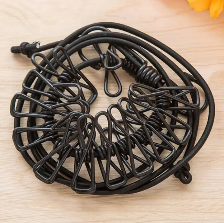 12 clips Cloth Line rope