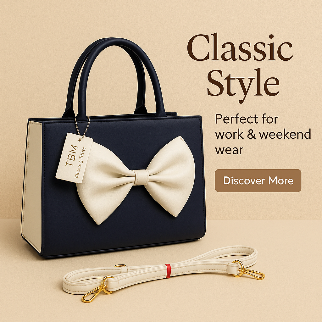 Women's PU Leather Plain Hand Bag