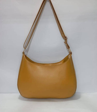Women's PU Leather Plain Top Handle Shoulder Bag