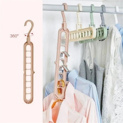Multi-Port Clothing Hanger, 5 Pcs