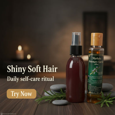 Marhaba Rosemary Oil & Spray Pack – Natural Hair Revitalizing Treatment (Set of 2)