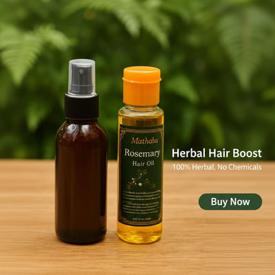 Marhaba Rosemary Oil & Spray Pack – Natural Hair Revitalizing Treatment (Set of 2)