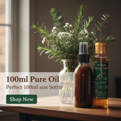 Marhaba Rosemary Oil & Spray Pack – Natural Hair Revitalizing Treatment (Set of 2)