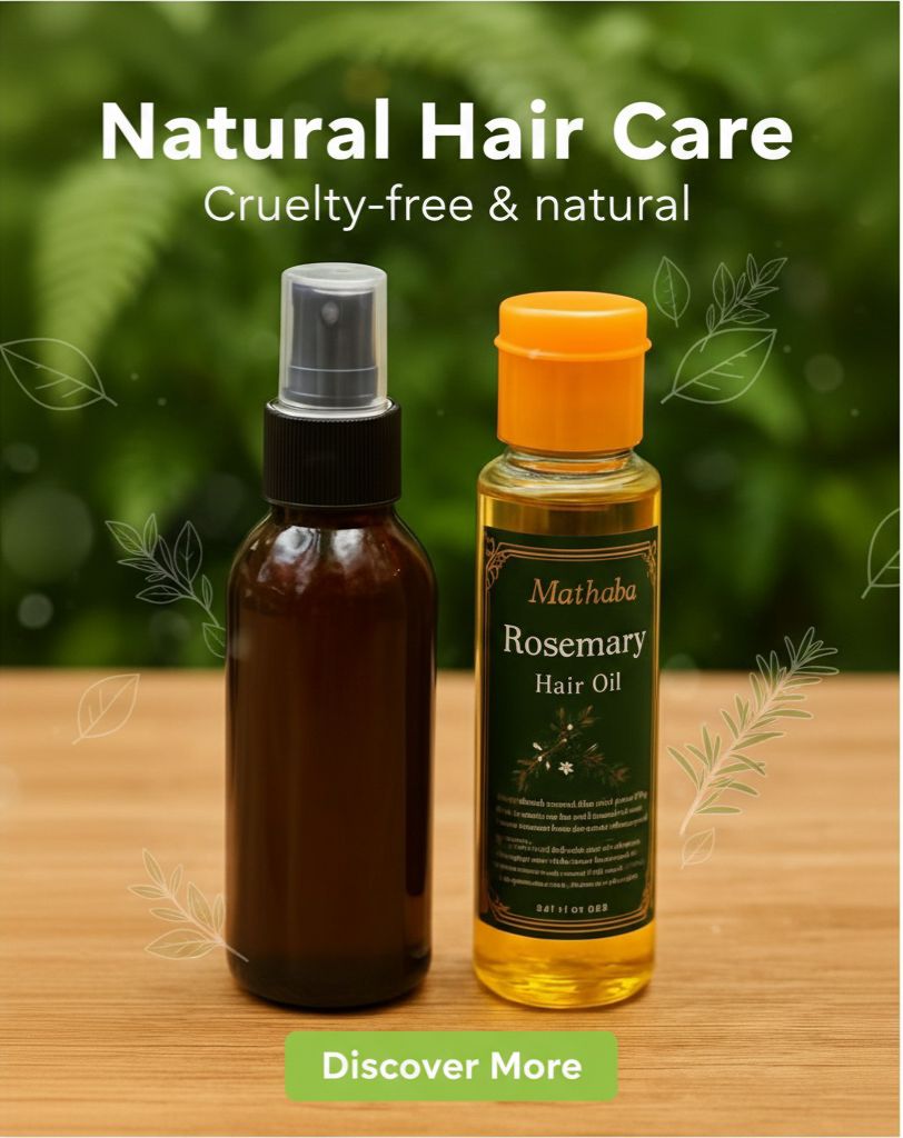 Marhaba Rosemary Oil & Spray Pack – Natural Hair Revitalizing Treatment (Set of 2)