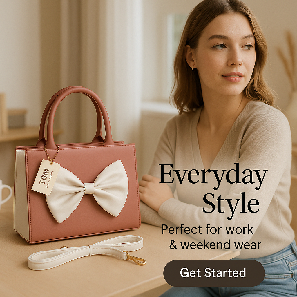 Women's PU Leather Plain Hand Bag